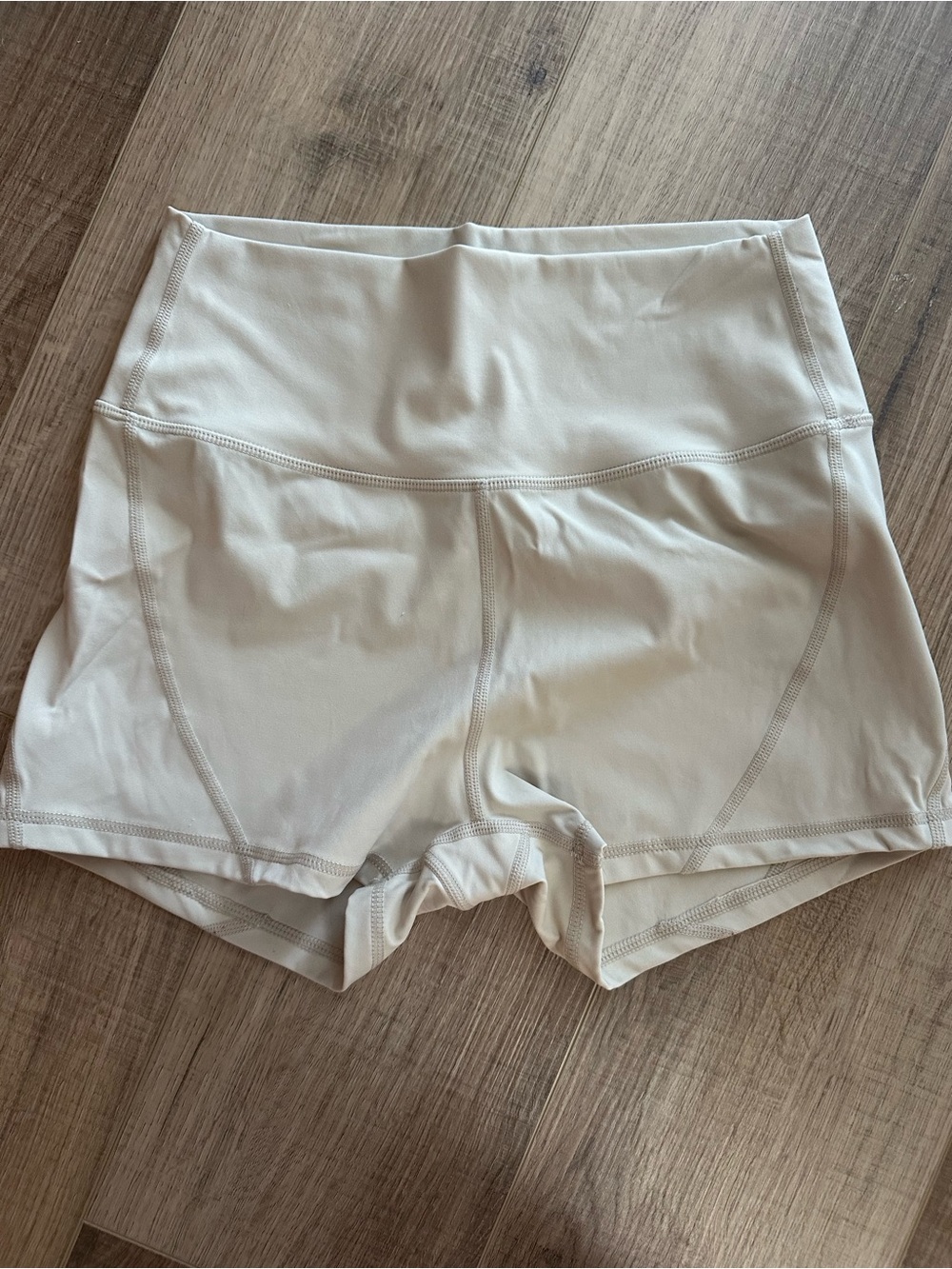 Born Primitive Cream High-Waist Athletic Shorts